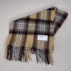 Edinburgh lambswool plaid scarf